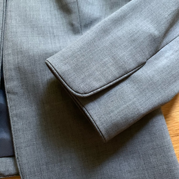 J. Crew Collarless Grey Blazer - Picture 3 of 4